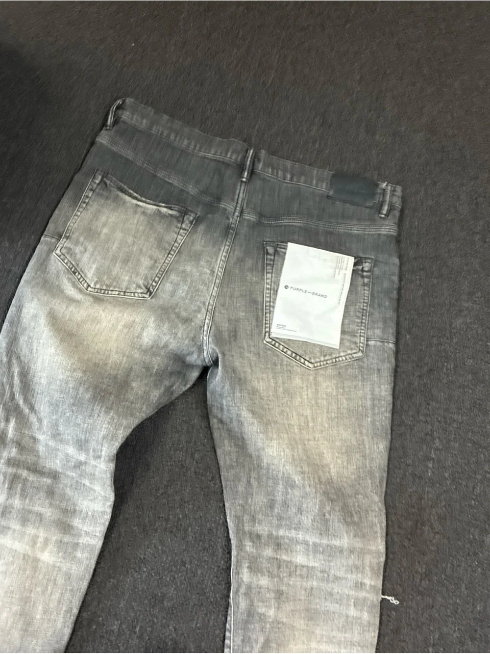 Men's Purple Brand Jeans Distressed SZ 39 Used Pre Owned Streetwear